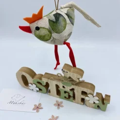 Osterhuhn ca.7x10cm, Vogel ,Hängedeko, Osterdeko, Ostergeschenk,
