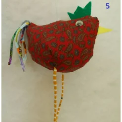 Osterhuhn Türhänger Frühlingsdeko – Handgemachte Deko aus Baumwolle, Jersey & Filz, 12x8x8cm