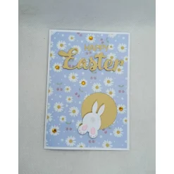 Osterkarte - Grußkarte zu Ostern, Hase, Happy Easter