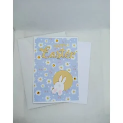 Osterkarte - Grußkarte zu Ostern, Hase, Happy Easter