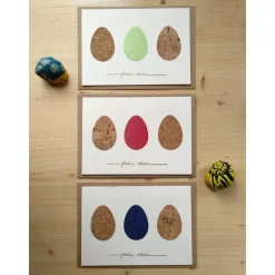 Osterkarte "3 Ostereier"