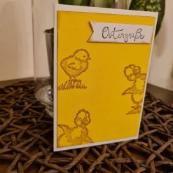 Osterkarte - Ostergrüße - Kucken - Entchen