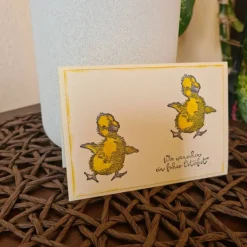 Osterkarte - Wir wünschen ein frohes Osterfest - Entschen