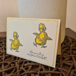 Osterkarte - Wir wünschen ein frohes Osterfest - Entschen