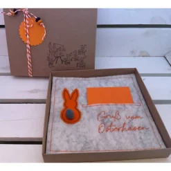 OSTERKARTE AUS FILZ, Geldgeschenk, Geschenkbox, Gutscheinbox, ... Gutschein, ...OSTERN...OSTERHASE...