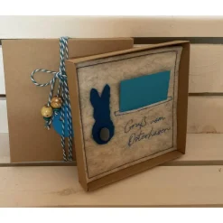 OSTERKARTE AUS FILZ, Geldgeschenk, Geschenkbox, Gutscheinbox, ... Gutschein, ...OSTERN...OSTERHASE...