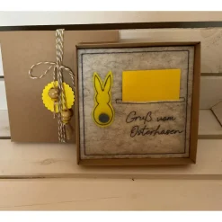 OSTERKARTE AUS FILZ, Geldgeschenk, Geschenkbox, Gutscheinbox, ... Gutschein, ...OSTERN...OSTERHASE...