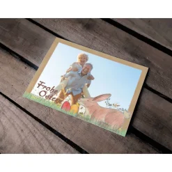 Osterkarte Hase im Gras Printable DIY