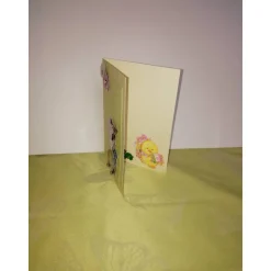 Osterkarte in beige und hellgrün