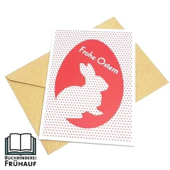 Osterkarte Klappkarte Frohe Ostern