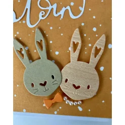 Osterkarte Klappkarte Grußkarte "Frohe Ostern" 100% Handarbeit