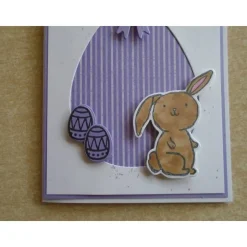 Osterkarte  Ostern Grußkarte Osterhase Hase Eier Ostereier Glückwunschkarte