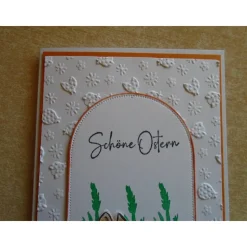 Osterkarte  Ostern Grußkarte Osterhase Hase Eier Ostereier Glückwunschkarte