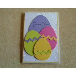 Osterkarte  Ostern Grusskarte Osterhase Hase Eier Ostereier