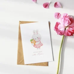 Osterkarten Set für Kinder / DIN A6 Aquarell Geschenkkarten für Ostern / optional mit Umschlag