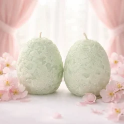 Osterkerze - Osterei - Zartgrün