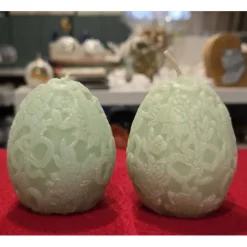 Osterkerze - Osterei - Zartgrün