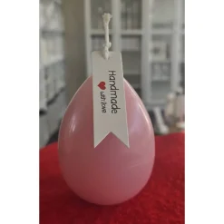 Osterkerze - Osterei in drei Größen - Rosa -