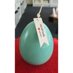 Osterkerze XL - Osterei - Minzgrün -