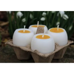 Osterkerzen Frühstücksei 4er Set