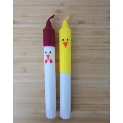 Oster-Kerzen Küken und Huhn