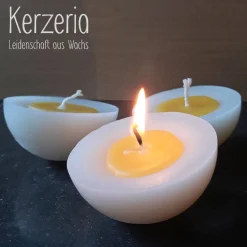 Osterkerzen Spiegelei 3er Set