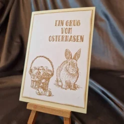 Osterkorb - Osterkarte - Osterhase - Ostereier