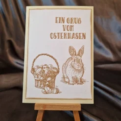 Osterkorb - Osterkarte - Osterhase - Ostereier