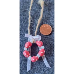 Osterkranz  Ostereier  Miniatur  1:12 Wichteltür  Fee  Ostern