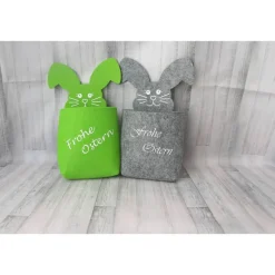 Osterkörbchen aus Filz personalisiert – Handgemachtes Ostern Körbchen mit Wunschname