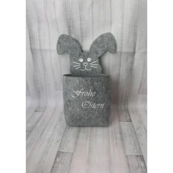 Osterkörbchen aus Filz personalisiert – Handgemachtes Ostern Körbchen mit Wunschname