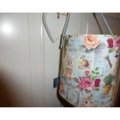 Osterkörbchen aus Stoff Utensilo Osterhase Hase, Osterdekoration, Unikat hessmade