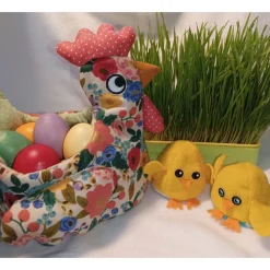 Osterkörbchen, Huhn, Osternest, Brotkörbchen, Aufbewahrung, Eier, Utensilo, Dekoration, Ostertisch