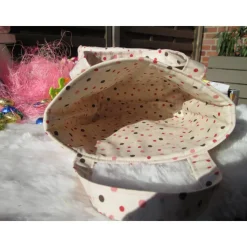 Osterkörbchen, Osternest, Osterhasen-Utensilo, Tasche zum Ostereier sammeln, Kindertasche mit Häschen