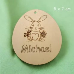 Osterkörbchen personalisiert,  Kinderkorb,  Korb mit Anhänger, Korb mit Namen