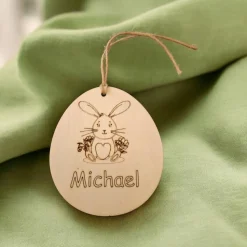 Osterkörbchen personalisiert,  Kinderkorb,  Korb mit Anhänger, Korb mit Namen