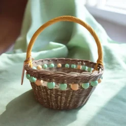 Osterkörbchen personalisiert,  Kinderkorb,  Korb mit Anhänger, Korb mit Namen