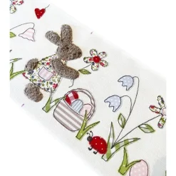 Osterkörbchen Stoffkörbchen Kinderkörbchen Kindertasche ...Frühlingswiese... cremeweiß...rosa...