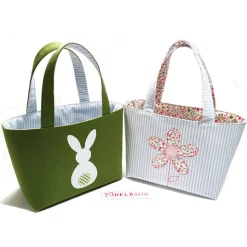 Osterkörbchen Stoffkörbchen Kinderkörbchen Kindertasche ...Tüdelhäschen... moosgrün...hellblau...