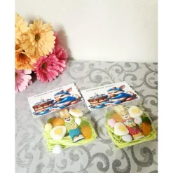 Ostermenü zum Naschen To-Go, Ostern, Frühling, Osterhase, Mitbringsel, Mitgebsel, Geschenk, Ostergeschenk, Kleinigkeit,