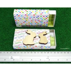 Ostern Deko Geschenkschachtel Frohe Ostern 2 Deko Holzhasen Paar, Geschenkschachtel Punkte, handmade by BuntMixxDESIGN