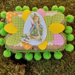 Ostern Eierkarton Ostergeschenk verpacken grün bunt