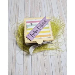 Ostern Geschenkbox für Teelicht – Handgemachte Geschenkidee im österlichen Design