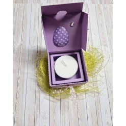 Ostern Geschenkbox für Teelicht – Handgemachte Geschenkidee im österlichen Design