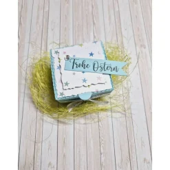 Ostern Geschenkbox für Teelicht – Handgemachte Geschenkidee im österlichen Design