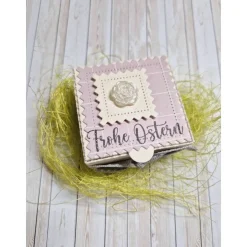 Ostern Geschenkbox für Teelicht – Handgemachte Geschenkidee im österlichen Design