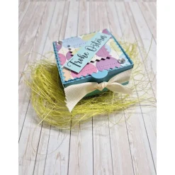 Ostern Geschenkbox für Teelicht – Handgemachte Geschenkidee im österlichen Design