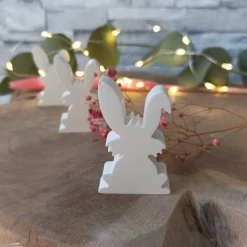 Ostern Schriftzug – Handgefertigte Deko Buchstaben mit Hasenmotiv für frühlingshafte Osterdeko