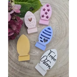 Ostern Steckerchen – Handgemachte Deko in Pastell zum Sammeln & Kombinieren