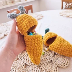 Osternest Karotte klappbar | Osterkörbchen für Kinder Karotte | Osternest Karotte